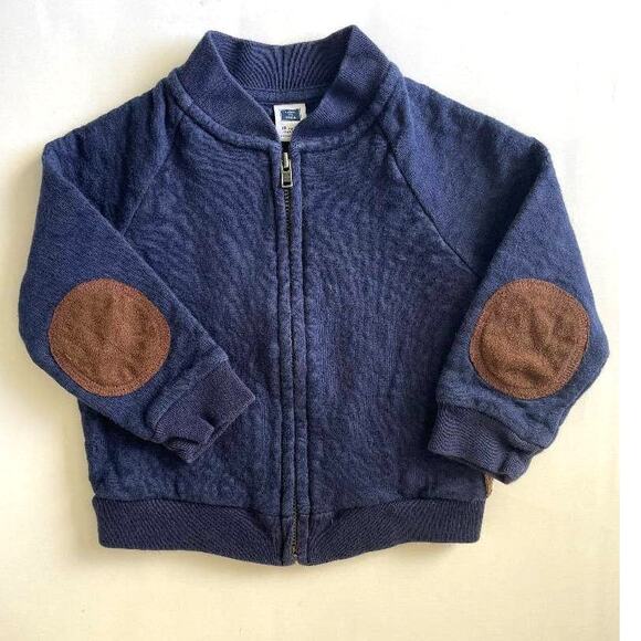 Janie‎ and Jack Navy Blue Jacket with Elbow Patches Size 18-24months - Picture 1 of 4